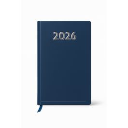 Agenda Journalier 15 × 30 cm – Dos carré cousu – Simili cuir – Réf : 650060