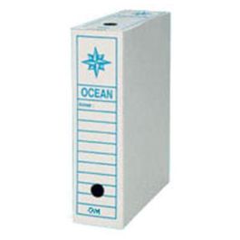 Lot de 10 Boites d'archives en carton Ocean Dos 80 mm A4
