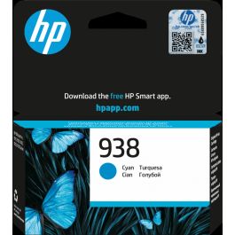 Cartouche d'encre HP 938 Cyan d'origine - 800 pages (4S6X5PE)