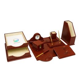 Ensemble de bureau 10 pièces en simili cuir – Modèle W1288 – Accessoires élégants et fonctionnels pour bureau professionnel 1 Ensemble de bureau 10 pièces en simili cuir – Modèle W1288 – Accessoires élégants et fonctionnels pour bureau professionnel