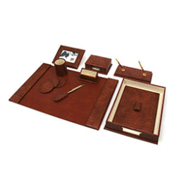 Ensemble de Bureau en cuir synthétique 10 pièces