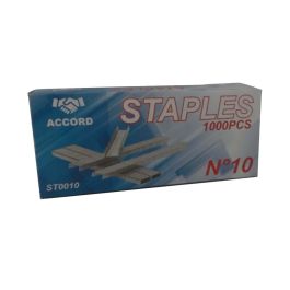 Lot de 10 boites de 1000 AGRAFES N°10 ACCORD ST0010