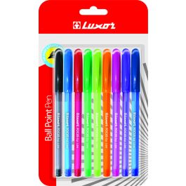 Boîte de 50 stylo bille focus Luxor 1MM 7 Coloris au choix